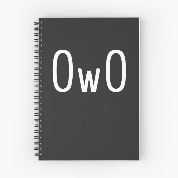 Item preview, OwO - the cute blank stare. White on black. designed and sold by PrintPit.