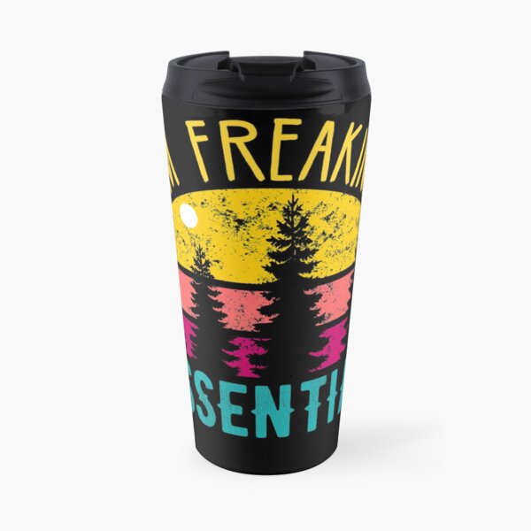 vintage i am freaking essential Travel Mug