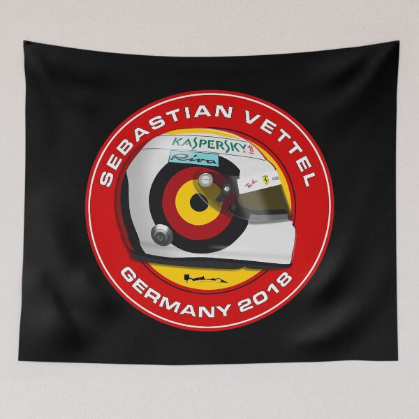 Item preview, Sebastian Vettel - 2018 Germany helmet designed and sold by JageOwen.
