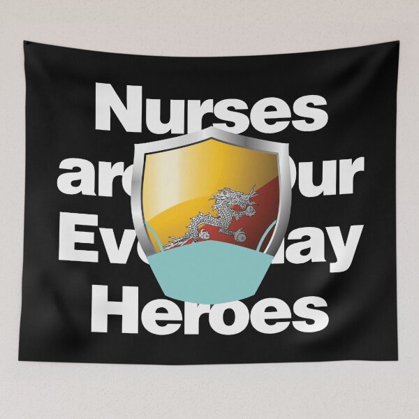 Item preview, Bhutan Nurses are Everyday Heroes designed and sold by HelloFromAja.