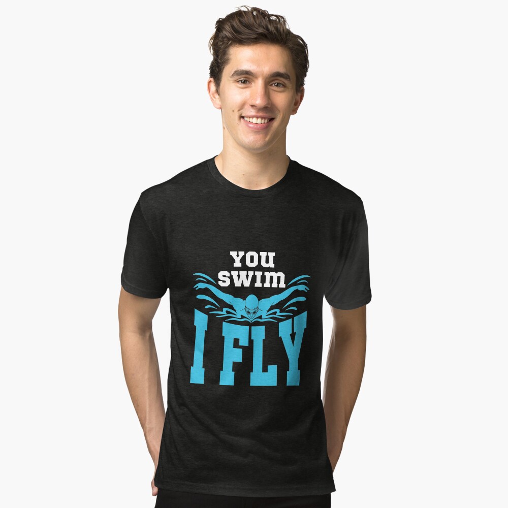 I Can Fly Swimming Butterfly Icon Swimmer T-Shirt I Can Fly Swimming Butterfly Icon Swimmer T-Shirt