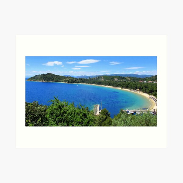 Koukounaries Beach Art Print