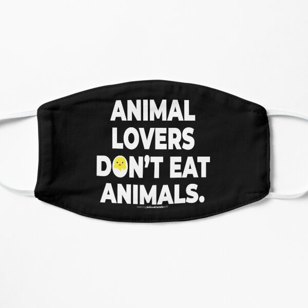 Vegan Activist Graphics #takingblindfoldsoff 55 Flat Mask
