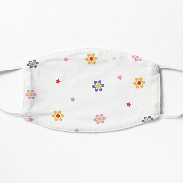 Abstract elegance and cute pattern with floral background.  Flat Mask