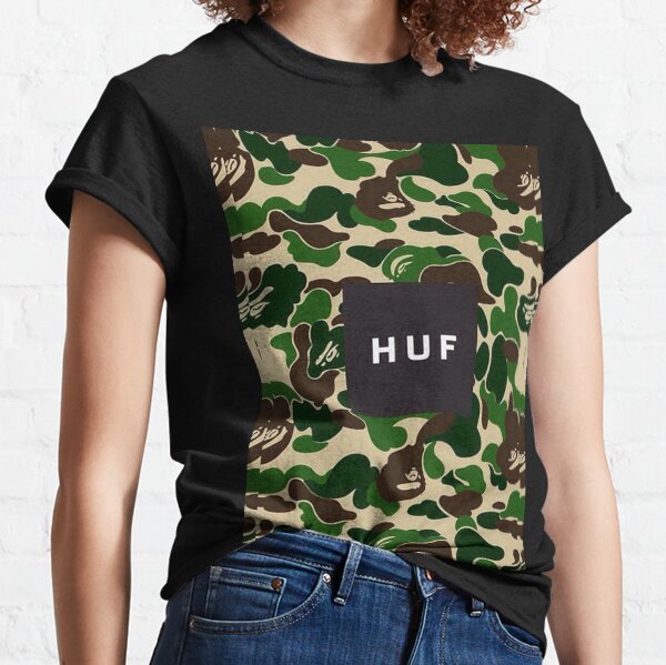 black camo bape shirt