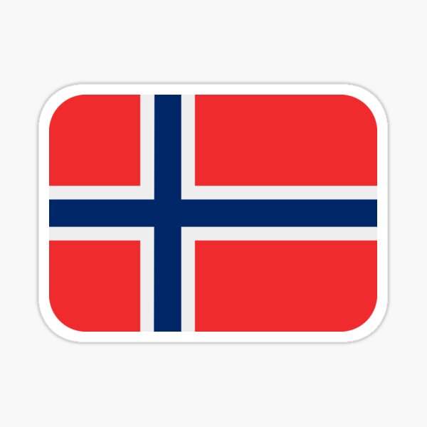 Norway Flag Norway Constitution Day Gift for Proud Norwegian Sticker.
