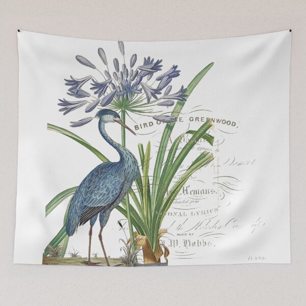 Item preview, The Blue Heron promenade. designed and sold by Nelly CHARBONNEAUX.