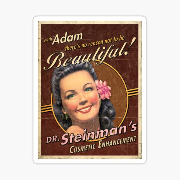 Bioshock Dr Steinmans Cosmetic Enhancement Sticker For Sale By