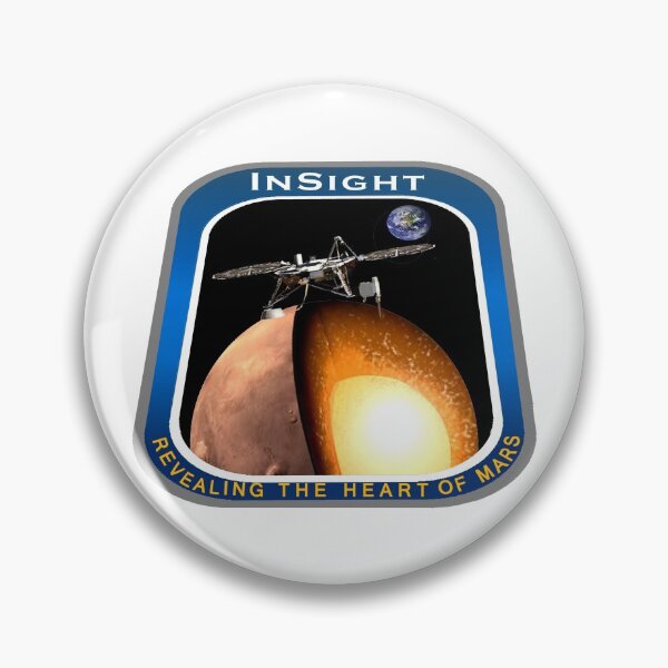 Item preview, InSight Mission Badge designed and sold by Nikki SpaceStuffPlus.