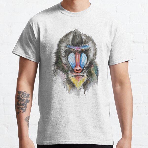 Rafiki le roi des singes Sphinx issue d'une peinture aquarelle originale. T-shirt classique
