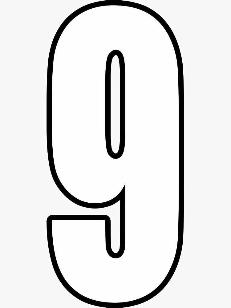 Football. Soccer. 9. Nine, Ninth, Number Nine, Sport, Team, Number, Red, Devils. by TOMSREDBUBBLE