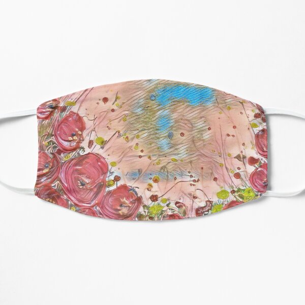 Poppy Garden 4 designed & created by (c) Janet Watson Art Flat Mask