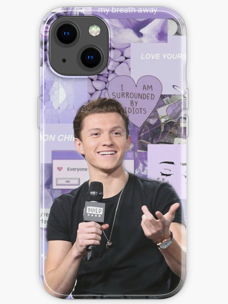 Tom Holland Light Purple Aesthetic Iphone Case For Sale By Tomhollandcharm Redbubble