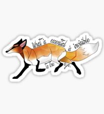 What is essential is invisible to the eye. Sticker