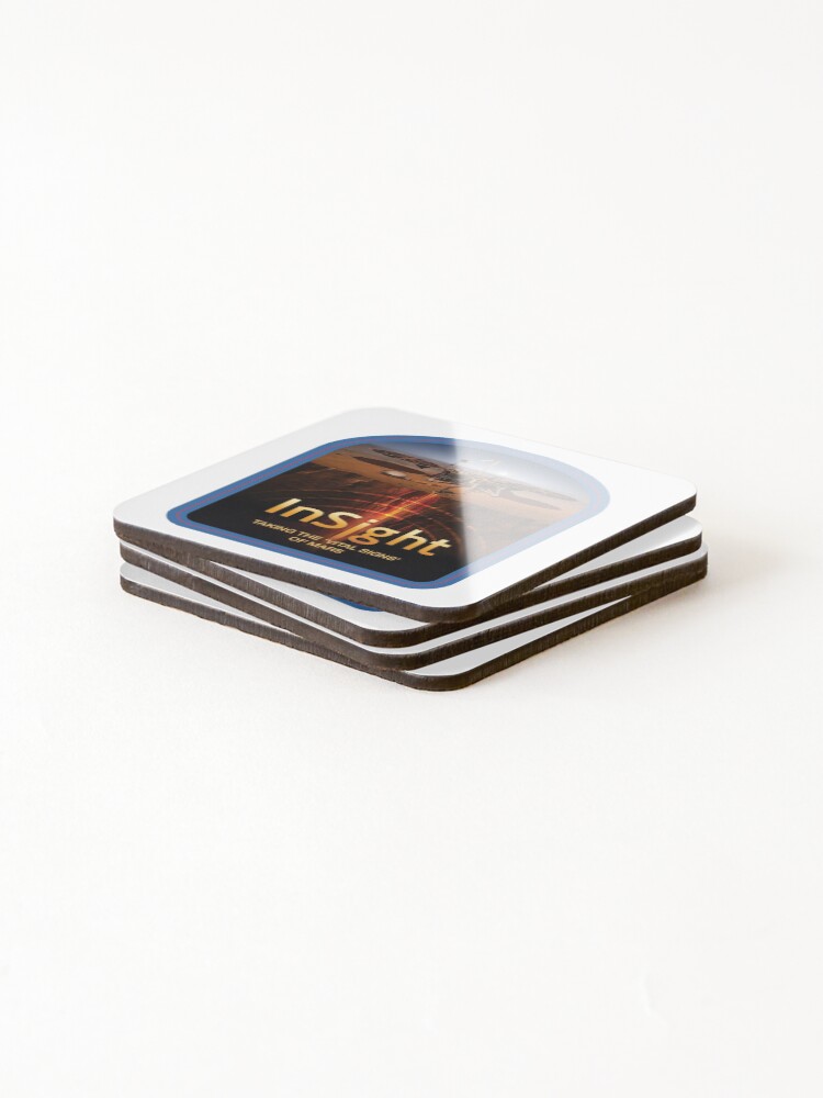 Thumbnail 4 of 5, Coasters (Set of 4), InSight Operations Team Logo designed and sold by Spacestuffplus.