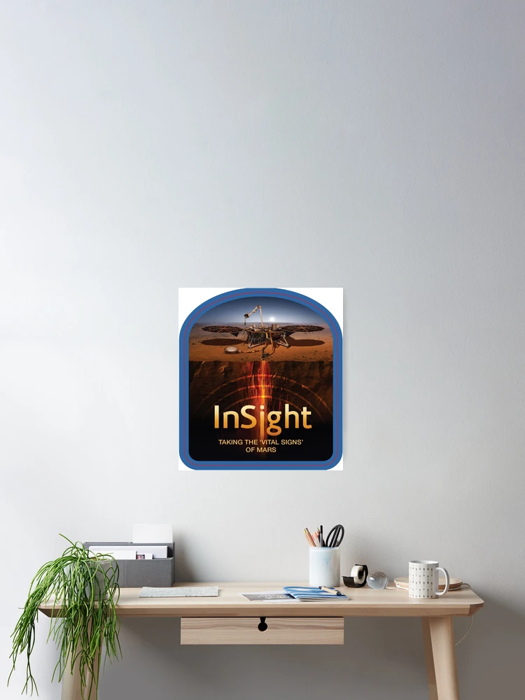 Thumbnail 2 of 3, Poster, InSight Operations Team Logo designed and sold by Nikki SpaceStuffPlus.