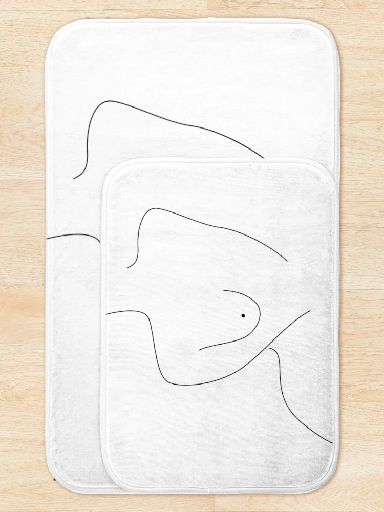 Thumbnail 5 of 6, Bath Mat, Sexual Figure Lines designed and sold by ExplicitDesign.