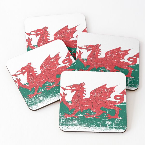 Item preview, Welsh Flag | Wales, UK, Dragon | Distressed Flag designed and sold by SJ Designs.