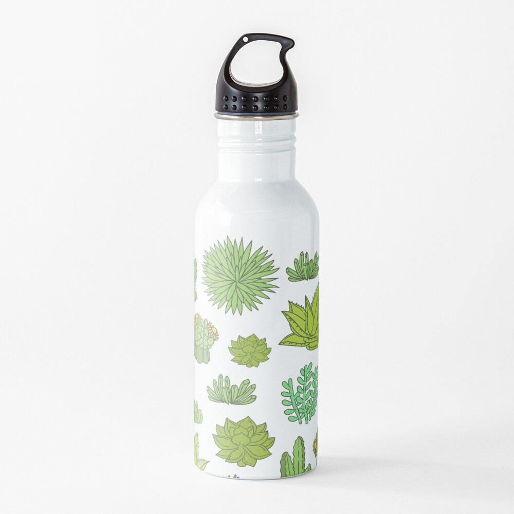 Succulents and cactus. For cacti plant lover Water Bottle