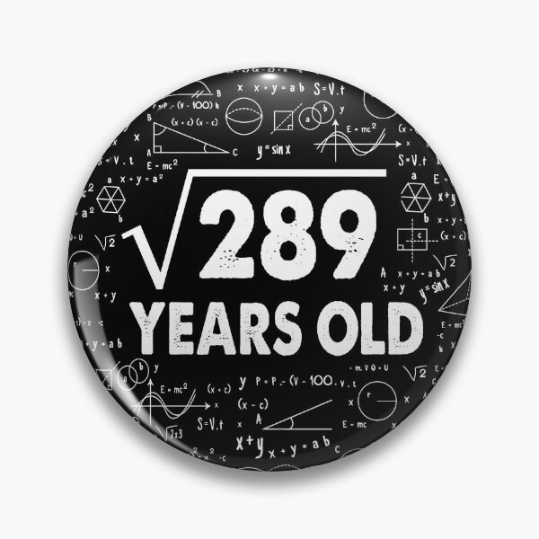 Item preview, 17 years old 17th birthday Gift Square Root of 289 Science Lover Gifts Bday designed and sold by smtworld.