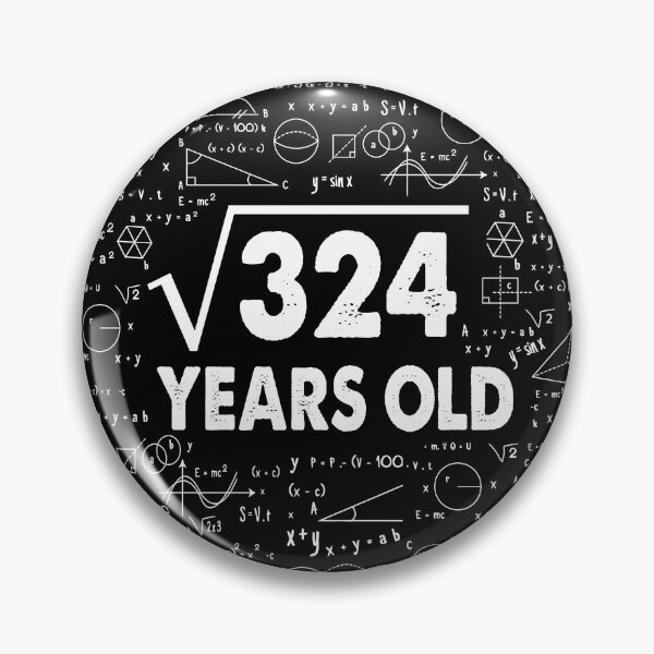 Artikelvorschau, Quadratwurzel von 324 18. Geburtstag 18 Jahre alt Math Science Lover Geschenke Nerdy Geeky Geschenkidee entworfen und verkauft von smtworld.