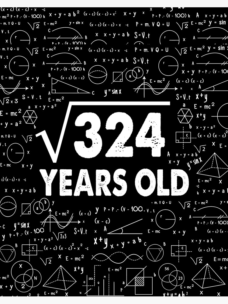 Square Root Of 324 T-Shirt 18th Birthday 18 Years Old Gift Square Root Of 324 T-Shirt 18th Birthday 18 Years Old Gift