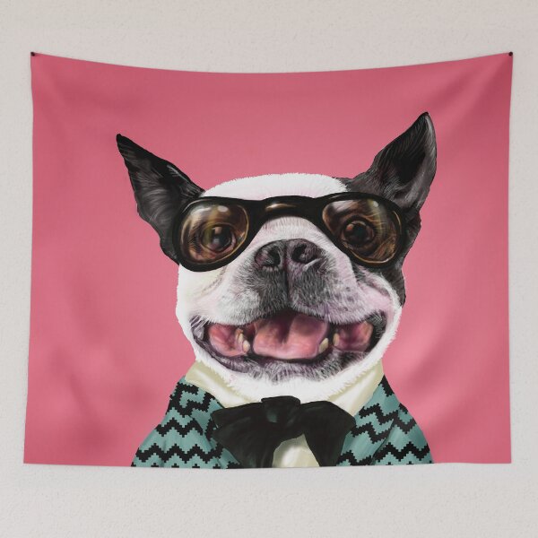 Item preview, doggy with retro fashion designed and sold by Lexthellamasart.