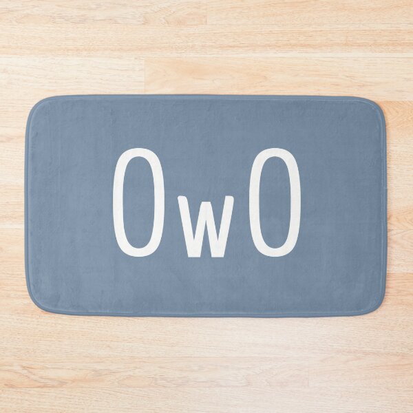 Item preview, OwO - the cute blank stare. White on faded denim. designed and sold by PrintPit.