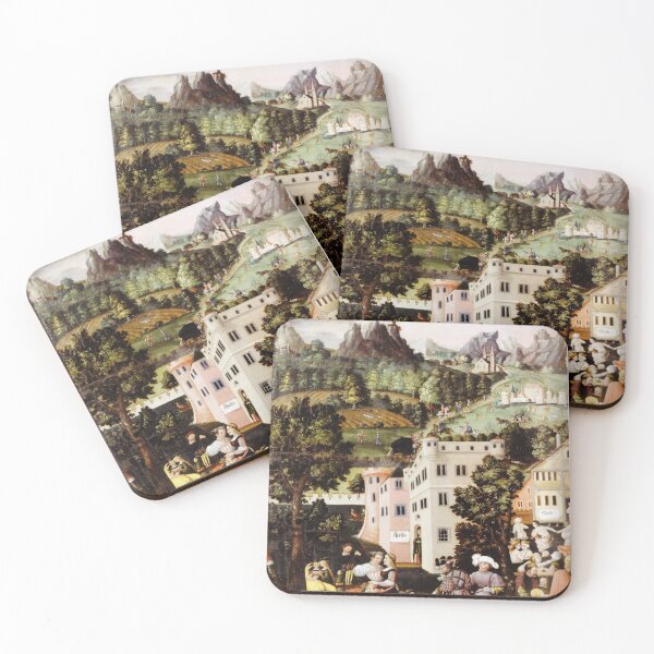 Item preview, Medieval scene designed and sold by Vintage Designs +.
