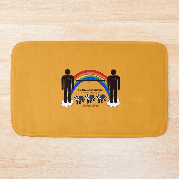 Item preview, Social Distancing Badger designed and sold by Alawstrations.