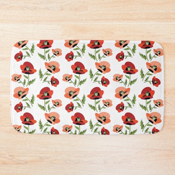 Item preview, Red Poppy Field Pattern designed and sold by lanolga.