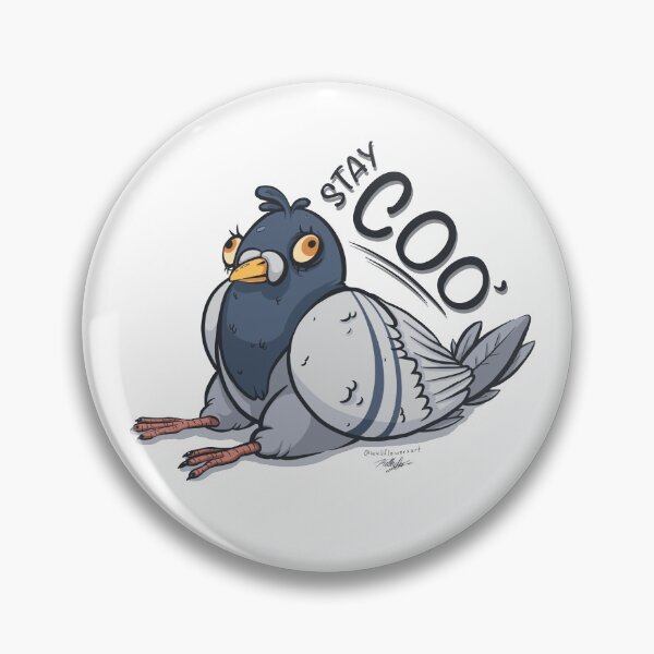 Item preview, Rollie the Pigeon designed and sold by WalllflowerArt.