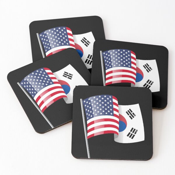 Item preview, USA AND SOUTH KOREA | FLAGS MIX designed and sold by designdistiller.