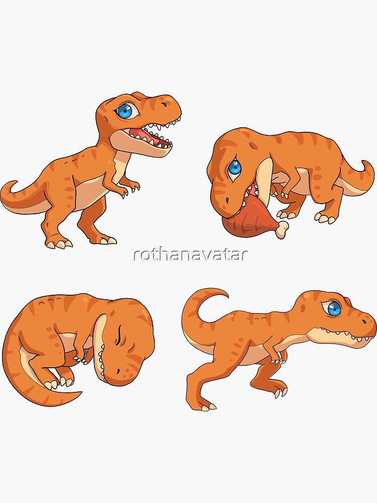 orange tyrannosaurus rex