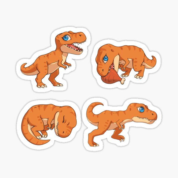 Premium AI Image | Anime style Tyrannosaurus rex dinosaurs illustration