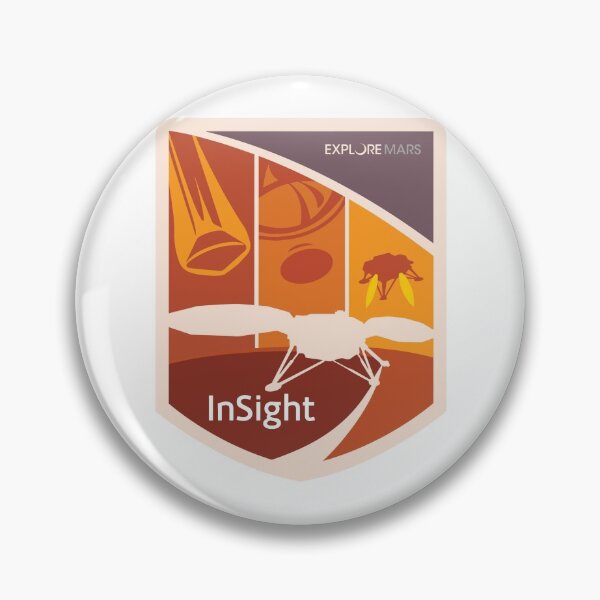 Item preview, InSight JPL Landing Team Logo designed and sold by Nikki SpaceStuffPlus.