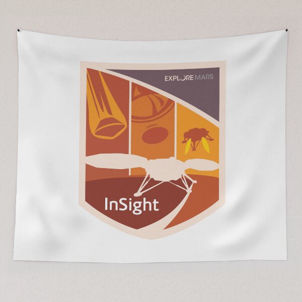 Item preview, InSight JPL Landing Team Logo designed and sold by Nikki SpaceStuffPlus.