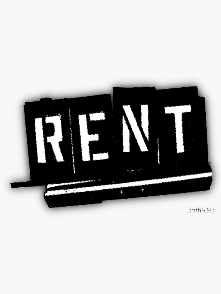 Rent The Musical Logo Sticker For Sale By Bethm93 Redbubble