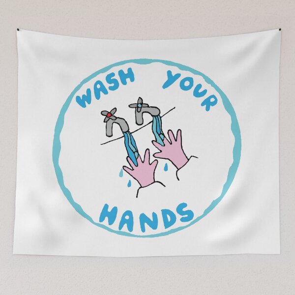 Item preview, Wash Your Hands  designed and sold by Geek-topia.