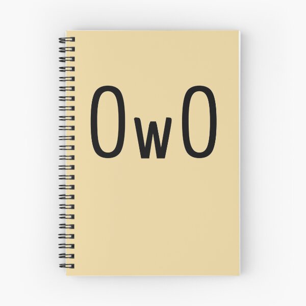Item preview, OwO - the cute blank stare. Black on sunlight beige. designed and sold by PrintPit.