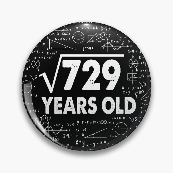 Item preview, 27 years old 27th birthday Gift Square Root of 729 Science Lover Gifts Bday designed and sold by smtworld.