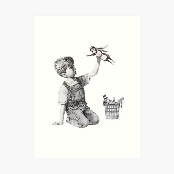Cambiador de juego - Banksy Lámina artística