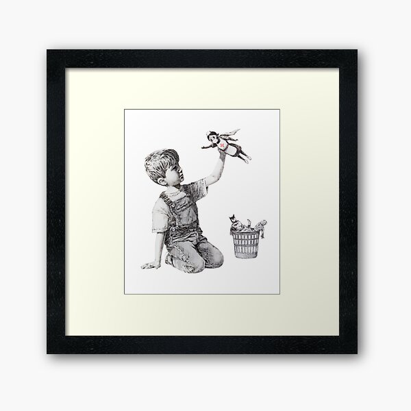 Game Changer - Banksy Framed Art Print