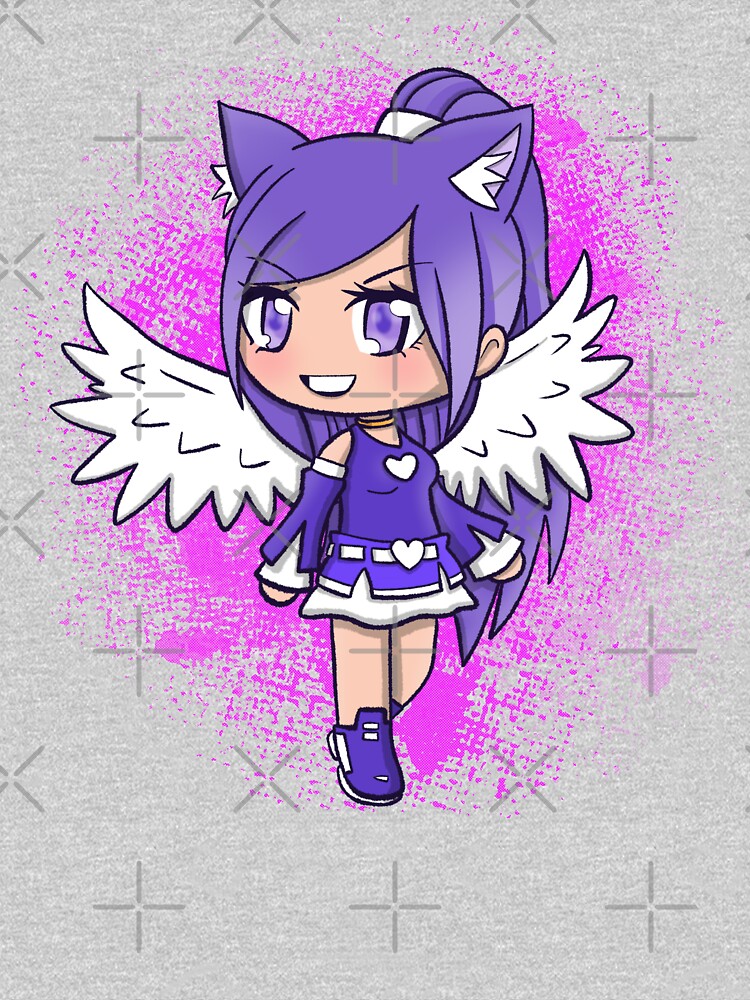 Purple Alpha Gacha Girl - Pink Texture by pickledjo