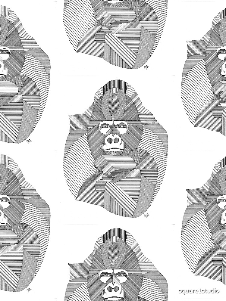 Thumbnail 3 of 3, Scarf, Go Rilla Lines designed and sold by square1studio.