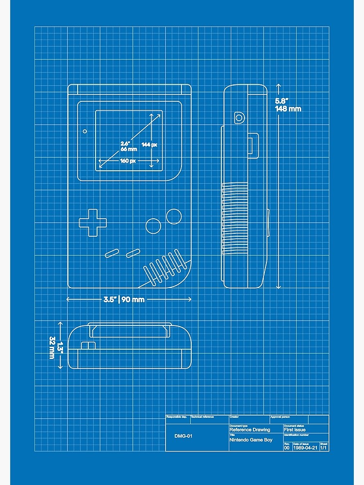 Game Boy blueprint by holgerkrupp