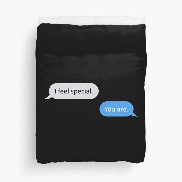 i feel special | Dan and Phil quote Duvet Cover