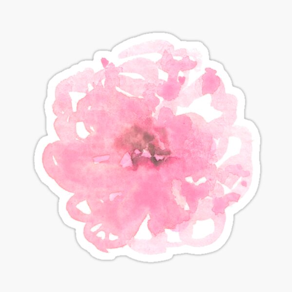 Item preview, pink watercolor flower designed and sold by dodidoodles.