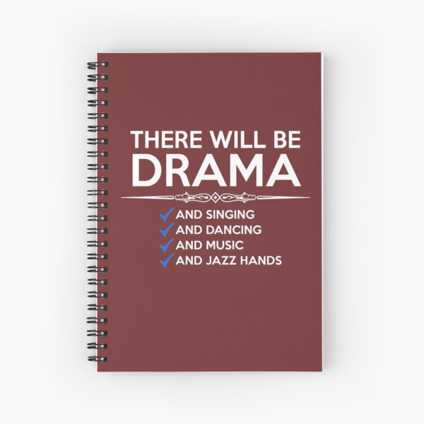 Item preview, Musical Theatre Gifts - There Will Be Drama & Singing & Dancing & Music & Jazz Hands Funny Gift Ideas for Theater Actor & Lovers of Musicals designed and sold by merkraht.