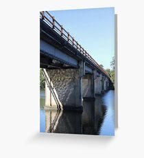 The Old Coomera River Bridge Greeting Card
